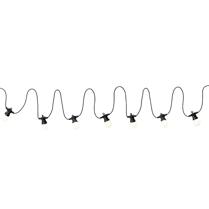 Paulmann Plug & Shine Guirnalda luminosa LED - 6,8 m, Para exterior, 7 luces, IP44 - Vista frontal