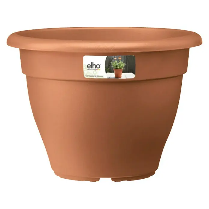 Elho Tegla za cvijeće Torino Campana - Vanjska dimenzija (ø x V): 30 x 22 cm, Plastika, terakota