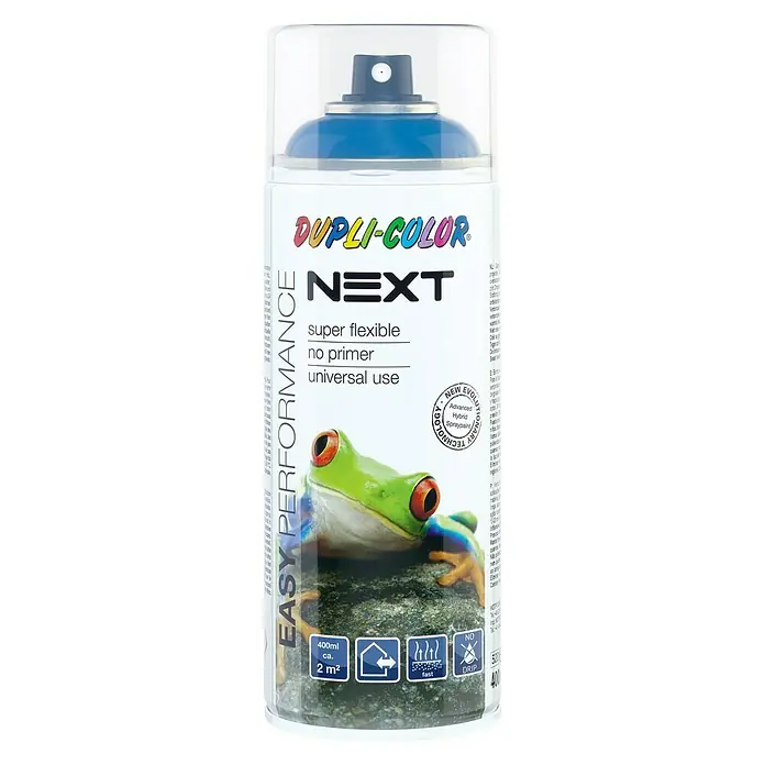 Dupli-Color Next Lak u spreju - Plave boje, Sjaj, 400 ml - Pogled sprijeda