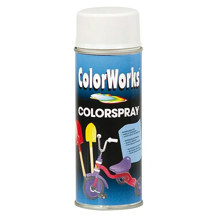 Colorworks Lackspray - Reinweiß, Seidenmatt, 400 ml