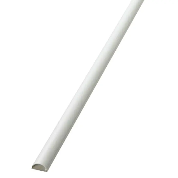 D-Line Kabelkanal Halbrund - 2 m, 30 x 15 mm, Weiß - Vorderansicht