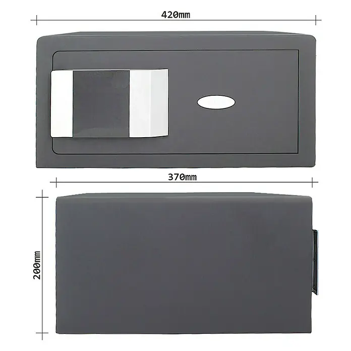 Rottner Hoteltresor Prestige - 37 x 42 x 20 cm, Elektronisches Zahlenschloss, 26 l