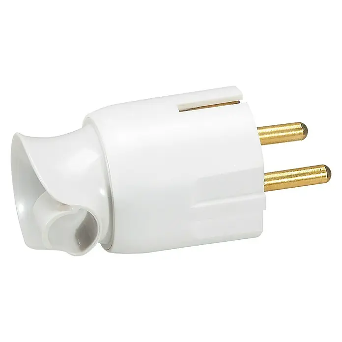 Legrand Schutzkontaktstecker - Weiß, Kunststoff, 230 V, 16 A