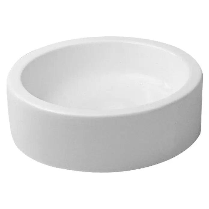 Duravit Starck 1 Waschschale - Durchmesser: 46 cm, Mit schmutzabweisender Glasur, Hahnloch: Ohne, Ohne Überlauf, Weiß - Vorderansicht