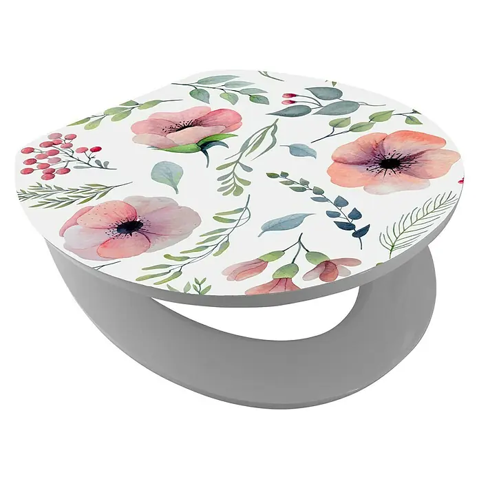 Poseidon WC-Sitz Flower - Mit Absenkautomatik, MDF, Abnehmbar