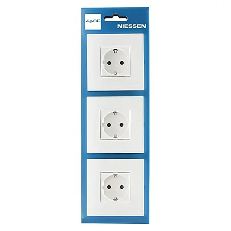 Niessen Zenit Enchufe 2 P+TT pack 3 unidades