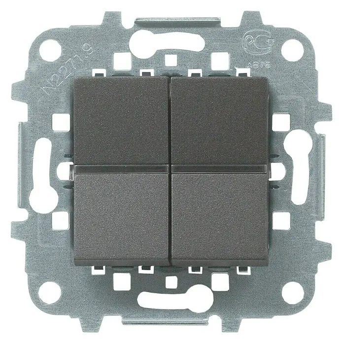 Niessen Zenit Interruptor/Conmutador doble - Antracita