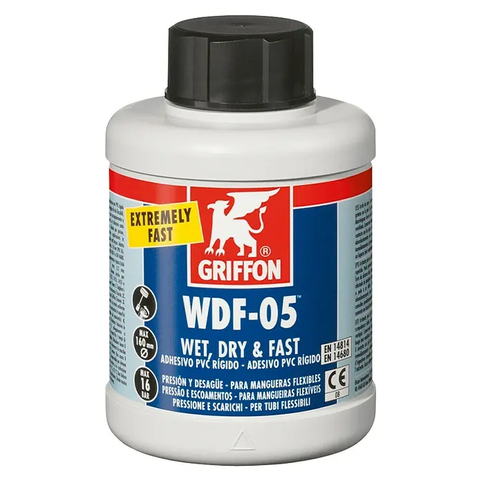 Adhesivo PVC rígido para tubos flexibles WDF-05 - 500 ml