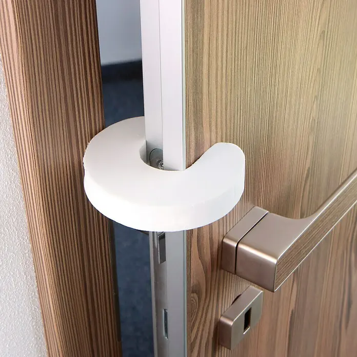Tür- & Fensterstopper - L x B x H: 85 x 95 x 7 mm, Material: Kunststoff, Weiß