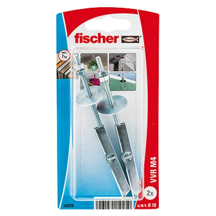 Fischer Taco basculante VVR M4 - Diámetro taco: 10 mm, Longitud taco: 100 mm, 2 uds.