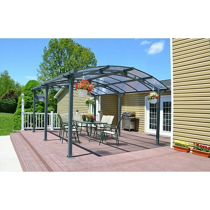 Palram – Canopia Carport Arcadia 5000 - L x B: 502 x 362 cm, Einfahrtshöhe: 1,95 m