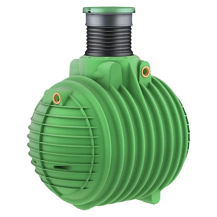 Garantia ProLine Regenwassertank Komplettpaket Columbus - 3.700 l, Gartenpaket, Dunkelgrün - Linke Seitenansicht