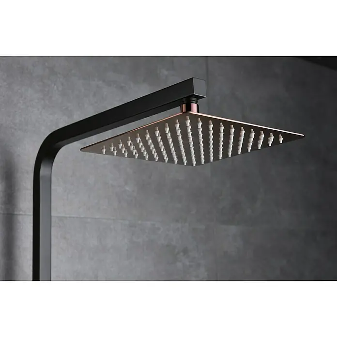 Imex Suecia Sistema de ducha - Con grifo monomando, Número de tipos de chorro: 1 ud., Negro/Oro rosa