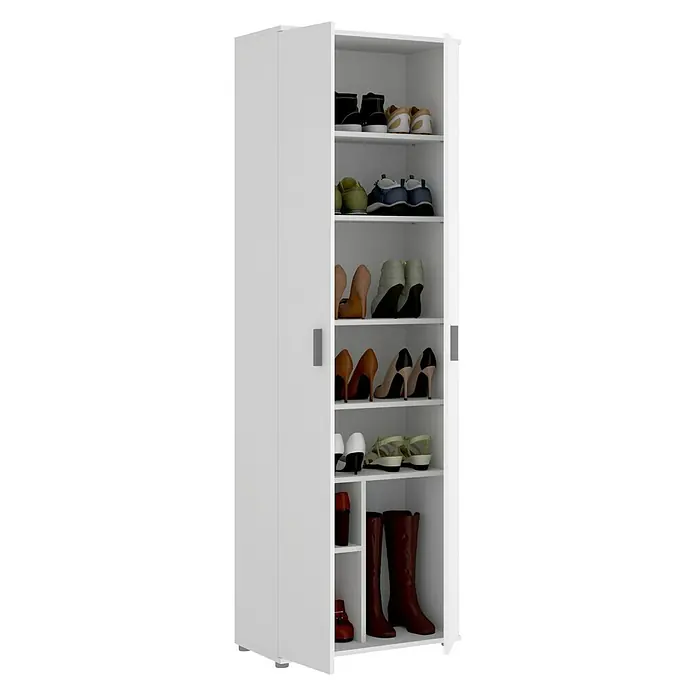 Armario multiuso Fit - L x An x Al: 35 x 61 x 190 cm, Número de baldas: 6 ud., Blanco