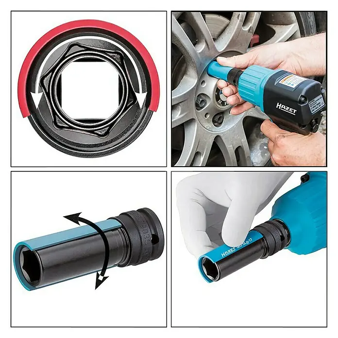 Hazet Kraft-Steckschlüsseleinsatz 903SLG-19 - Schlüsselweite: 19 mm, Antriebsgröße: ½″ - Anwendungsbeispiel