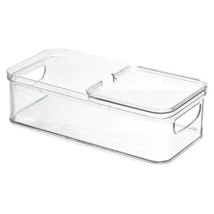 Organizador con 1/2 tapa deslizante Crisp - Transparente
