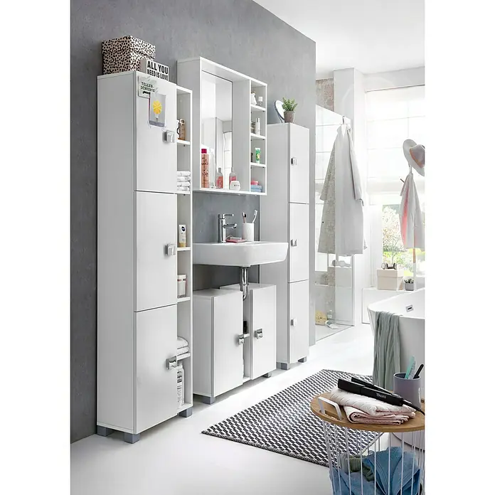 Schildmeyer Edia Waschtischunterschrank - 71 x 23 x 59 cm, Weiß - Stimmungsaufnahme