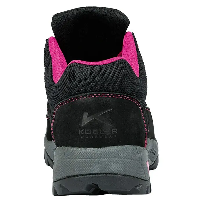 Kübler Pulse Damen-Sicherheitshalbschuh S3 - Farbe: Schwarz/Pink, Schuhgröße: 39, S3 - Rückansicht