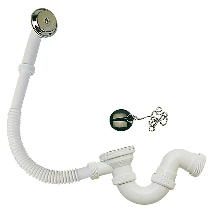 Válvula para bañera con sifón - 1½", Polipropileno, Apto para: Bañeras