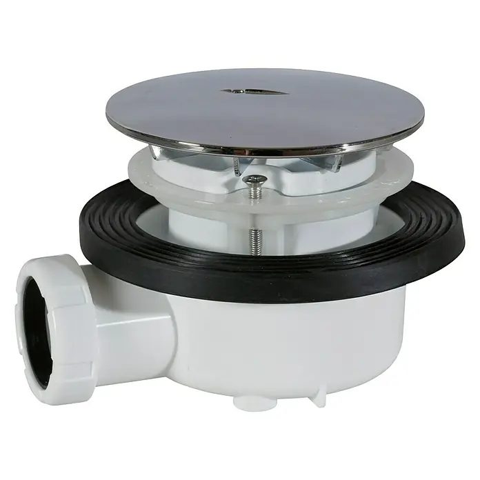 Válvula sifónica para ducha registrable extraplana - 115 mm