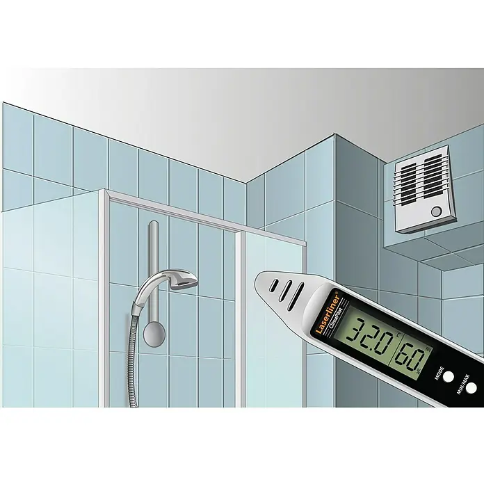 Laserliner Hygrometer ClimaPilot - Messbereich: -10 °C bis +50 °C Umgebungstemperatur - Anwendungsbeispiel