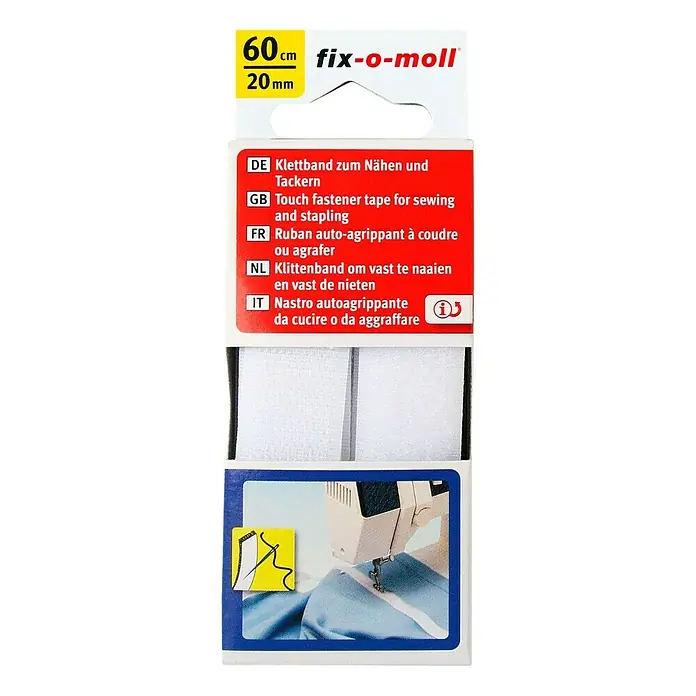 Fix-o-moll Višenamjenska traka - 60 cm x 20 mm, Bijele boje - Pogled odozgo