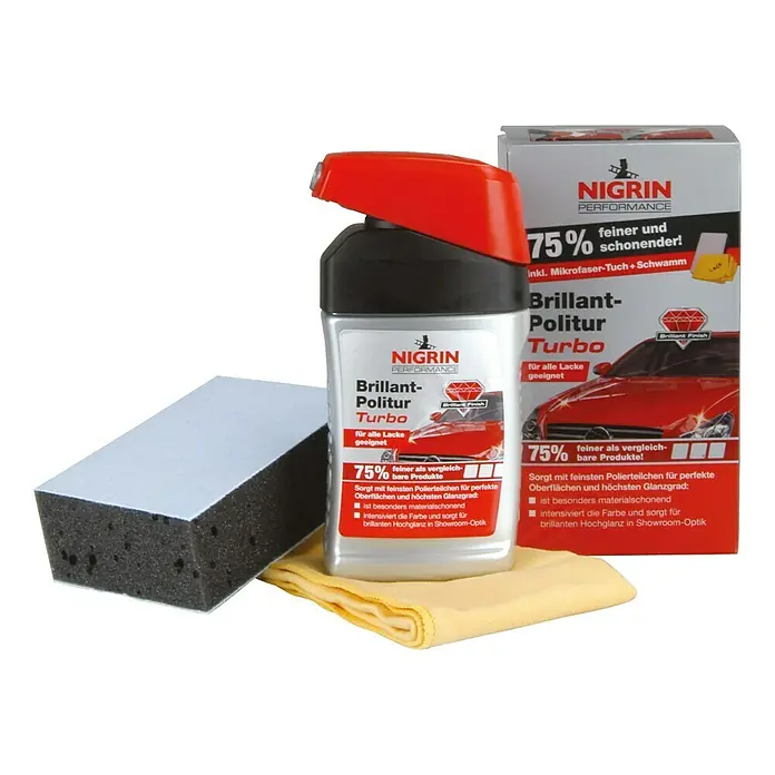 Nigrin Performance Politur-Set Turbo - 300 ml - Vorderansicht