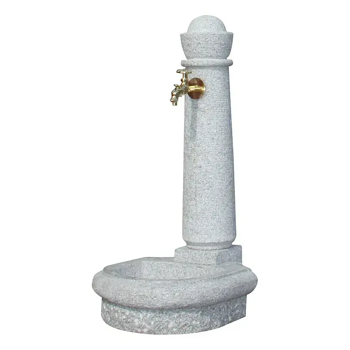 Garantia Brunnen Venezia - Lightgranite, 52 x 44 x 90 cm - Vorderansicht