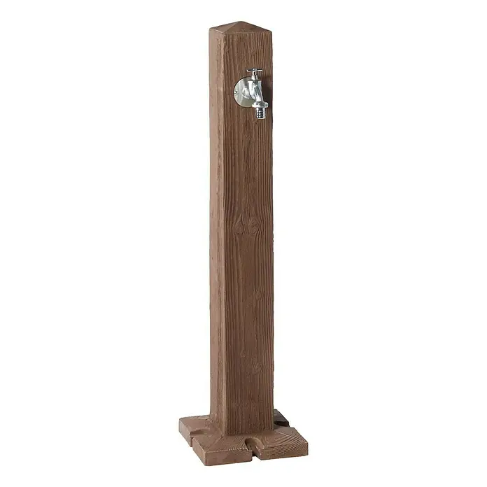 Garantia Wasserzapfstelle Wood - Darkwood, Höhe: 100 cm - Vorderansicht