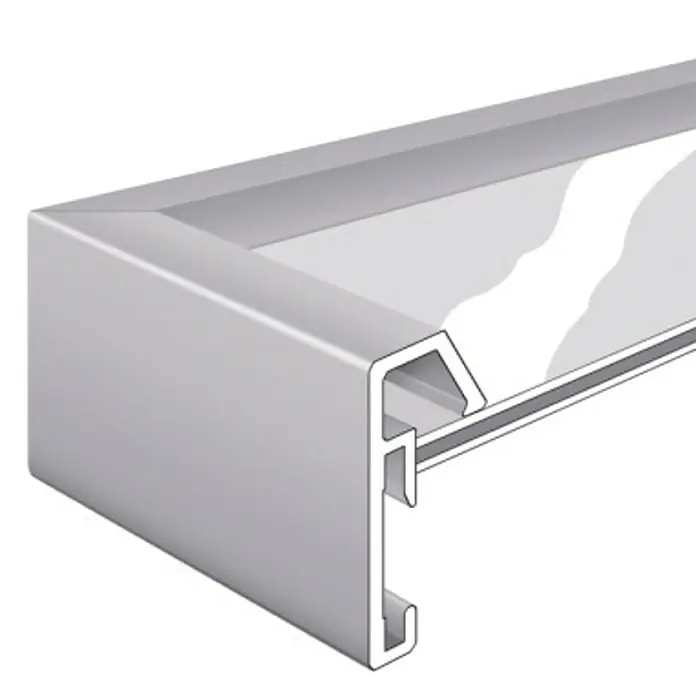Nielsen Gallery Junior Bilderrahmen - Schwarz, 4 Bilder à 10 x 15 cm, L x B: 60 x 25 cm, Aluminium