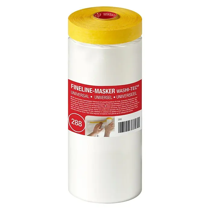 Kip Fineline-Masker Washi-Tec Universal 288 - Rolle, 33 x 1,4 m, Einseitiger Washikleberand - Vorderansicht