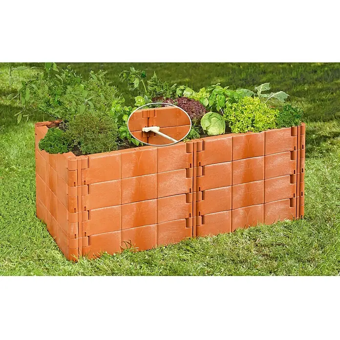 Juwel Profiline Hochbeet - 192 x 121 x 52 cm, Recyclingkunststoff, Größe: 2 - Anwendungsbeispiel