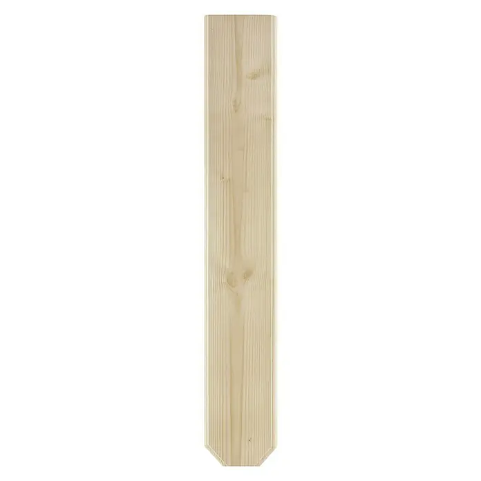 Drvena letvica za balkon - Smreka/jela, 840 x 140 x 20 mm, Ravni oblik, 5 Kom. - Pogled sprijeda