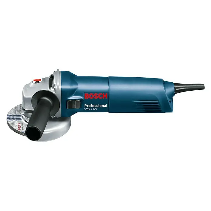 Bosch Professional Kutna brusilica GWS 1400 - 1.400 W, 125 mm, Broj okretaja pri praznom hodu: 11.000 okr/min - Pogled s lijeve strane