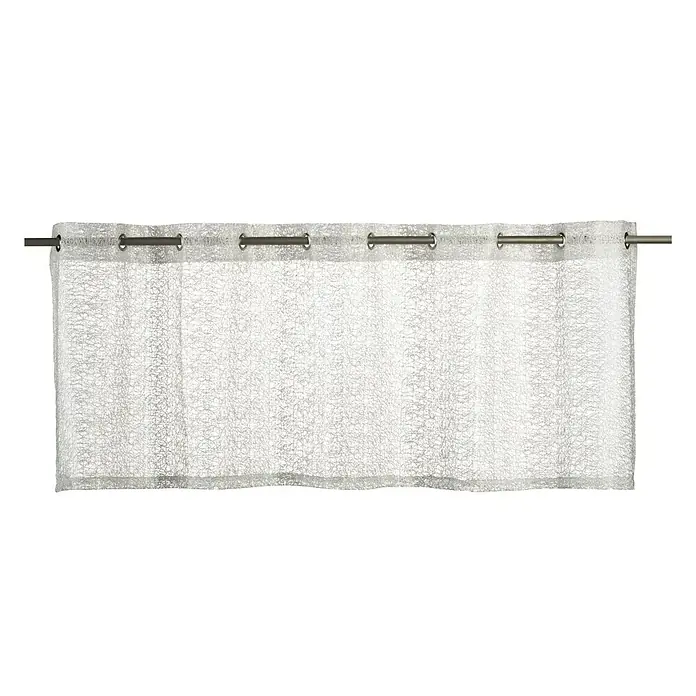 Elbersdrucke Bistrogardine Network - 140 x 48 cm, 100 % Polyester, Allover, Offwhite - Vorderansicht