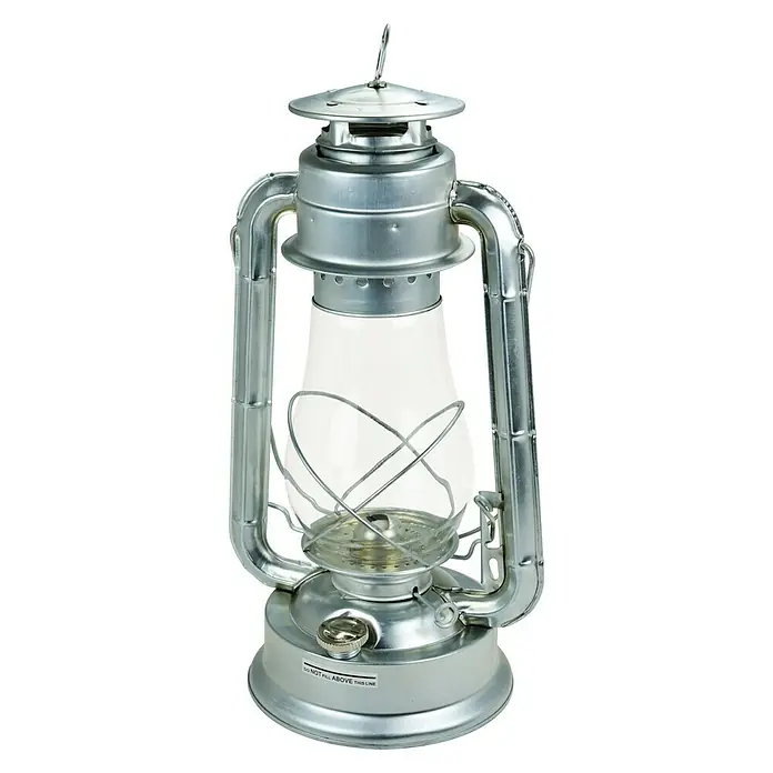 Fire & Deco Öl-Lampe Party XXL - Silber, Höhe: 38 cm - Vorderansicht