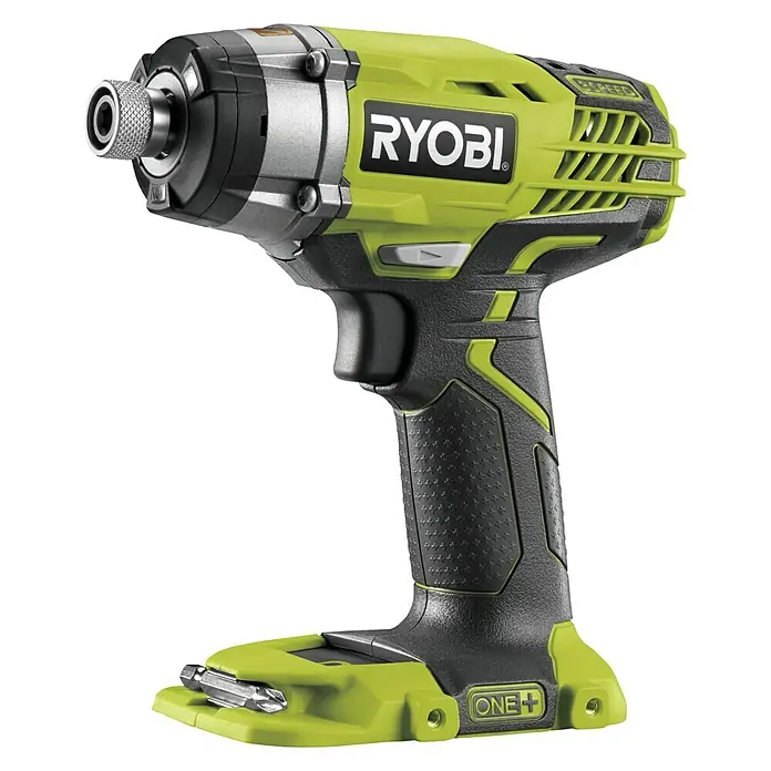 Ryobi ONE+ Akku-Schlagschrauber R18ID3-0 - 18 V, Li-Ionen, Ohne Akku, Max. Drehmoment: 220 Nm, Leerlaufdrehzahl: 0 U/min - 3.400 U/min - Vorderansicht