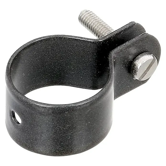 GAH Alberts Strebenschelle - Anthrazit, Geeignet für: Pfosten mit Ø 34 mm - Vorderansicht