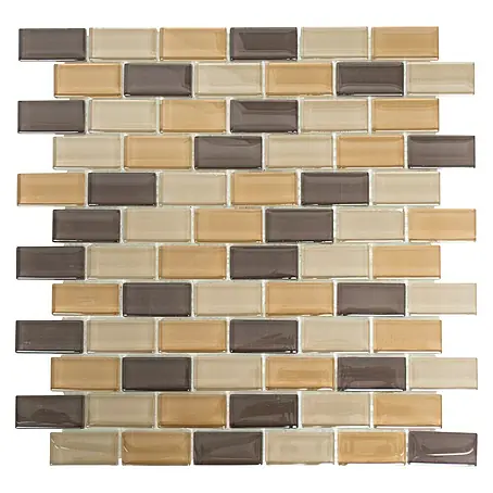 Mosaikfliese Brick Crystal Mix XCM B855