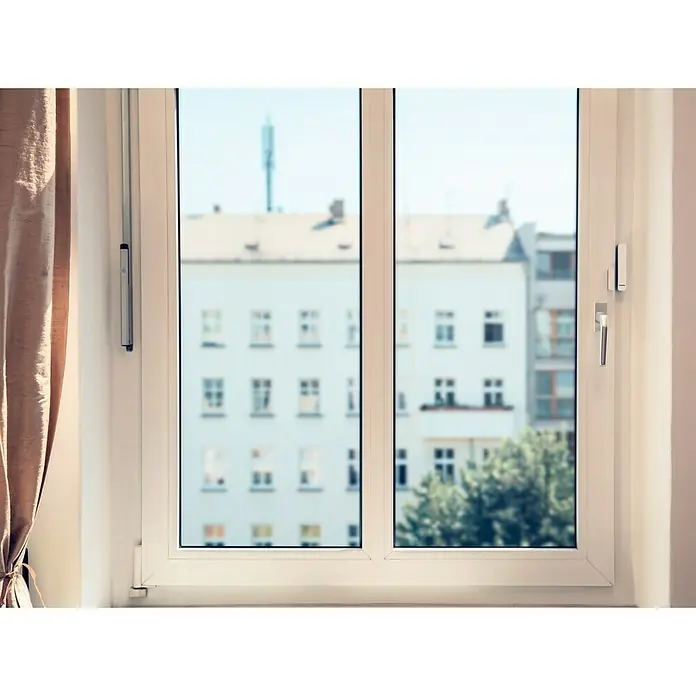 Bosch Smart Home Funk-Fensterkontakt - Batteriebetrieben, Reichweite Funk: > 100 m (Freifeld) - Anwendungsbeispiel