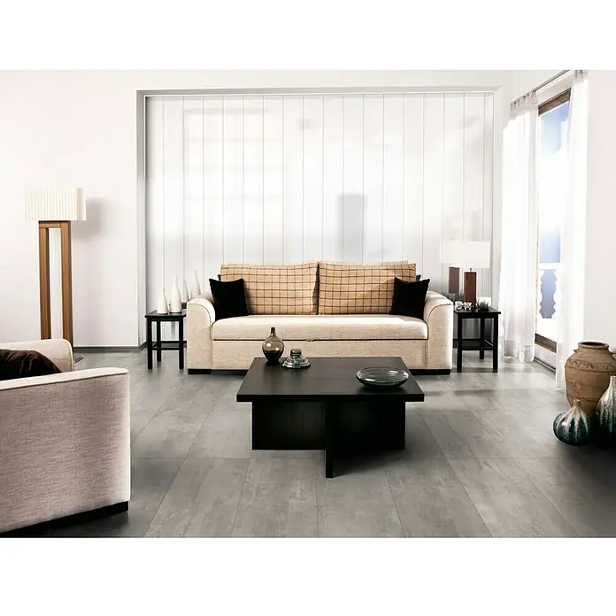 LOGOCLIC Ceramico Laminat Carrara - 1.285 x 327 x 8 mm, Izgled pločica - Živopisni prikaz