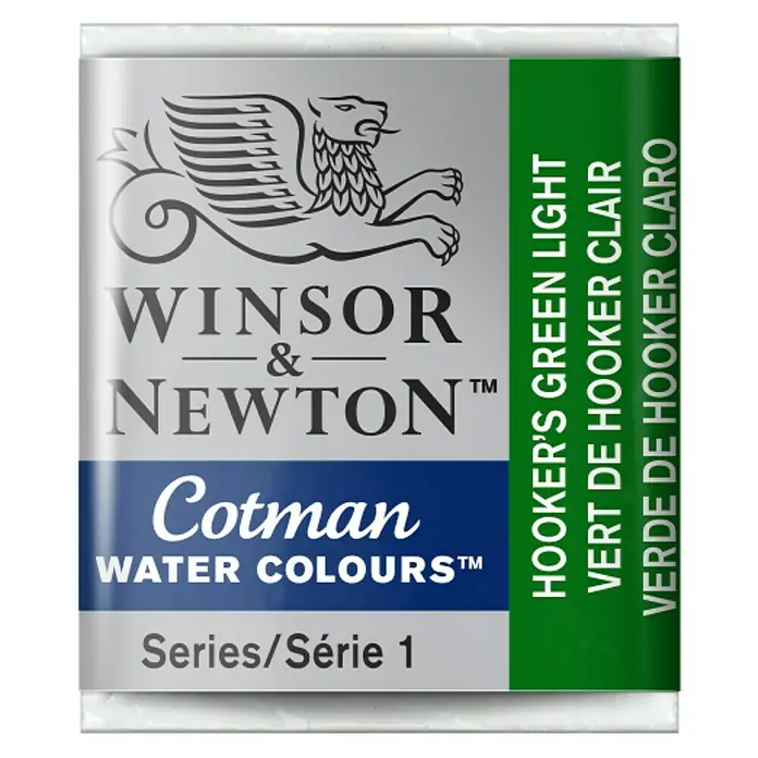 Winsor & Newton Cotman Aquarelverf - Hooker's Green Light, Pot - Vooraanzicht