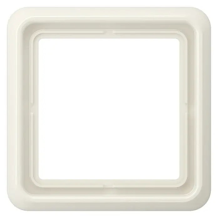 Jung CD 500 Abdeckrahmen - Weiß, 1-fach, Kunststoff, Unterputz - Ansicht von oben