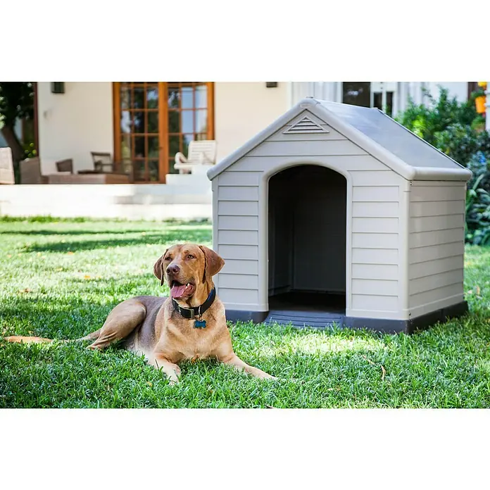 Caseta para perro - 99 x 95 x 99 cm - Foto ambiente