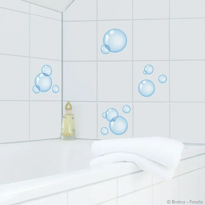 Vinilo para azulejos - Soplar, 4 piezas - Foto ambiente