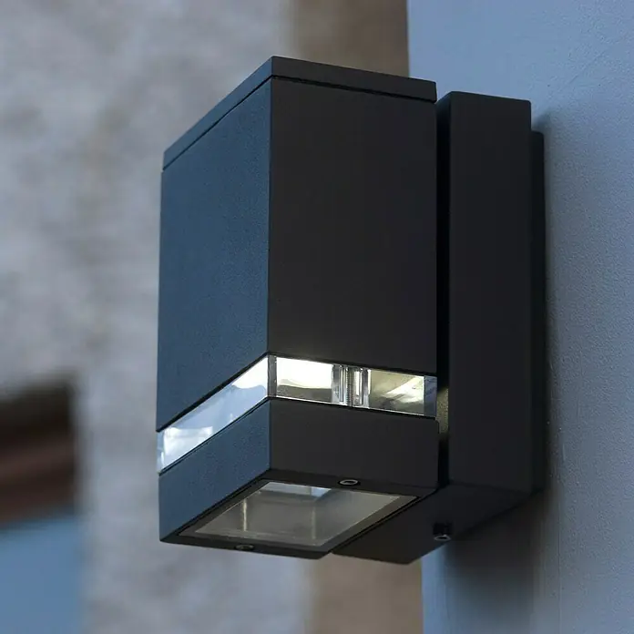 Lutec Aplique exterior LED Focus - 3,81 W, 11 x 15 x 10,9 cm, Antracita, IP44