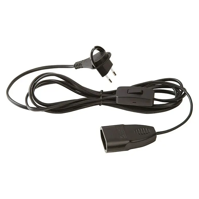 Voltomat Euro-Verlängerung - Schwarz, 3 m
