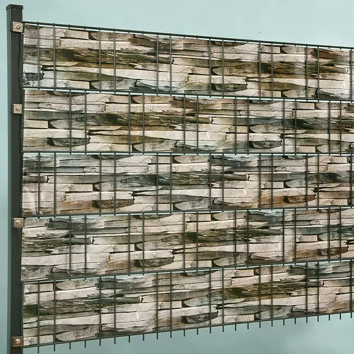 Stabilit Sichtschutzstreifen - Schiefer, 2.050 x 19 cm