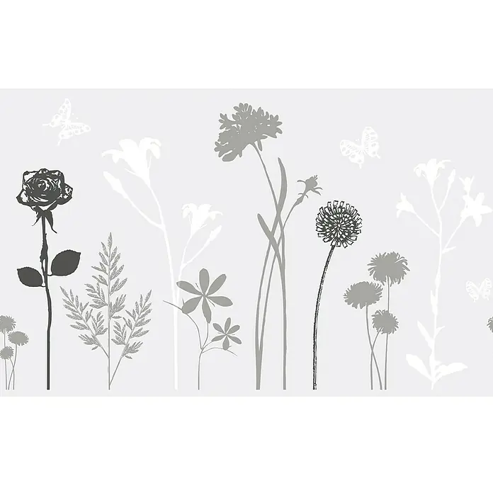 D-c-fix Static Premium Glasfolie Meterware Static Premium - Breite: 45 cm, Blossom, Statisch haftend