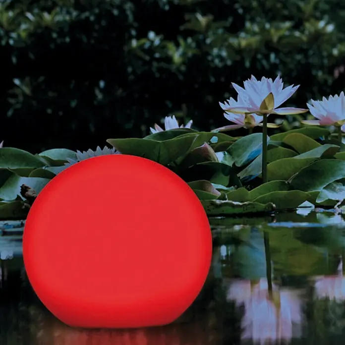 Napelemes úszógömb Premium - LED, Átmérő: 30 cm, IP67, RGB színszabályozás